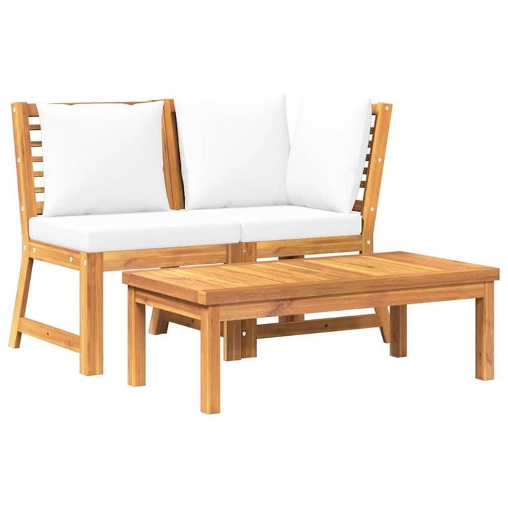 Loungeset Acacia | Gebruikt | 46% Korting, Tuin en Terras, Tuinsets en Loungesets, Nieuw, Hardhout, Loungeset, 3 zitplaatsen, Ophalen of Verzenden