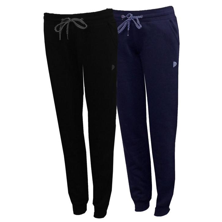Donnay Donnay Dames - 2-Pack - Joggingbroek Carolyn - Zwart, Kleding | Dames, Broeken en Pantalons, Nieuw, Verzenden