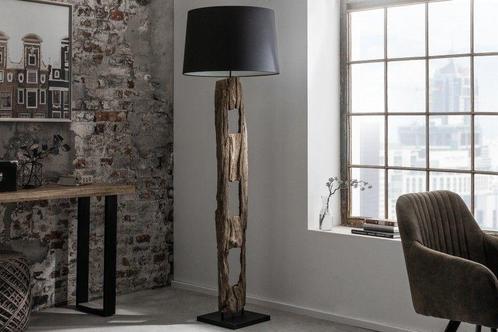 Massieve vloerlamp BARRACUDA 177cm natuurlijk ijzerhout, Huis en Inrichting, Lampen | Vloerlampen, Ophalen of Verzenden