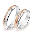Actie trouwringen in 8/14/18 karaat bicolour goud per paa..., Sieraden, Tassen en Uiterlijk, Ringen, Verzenden, Nieuw