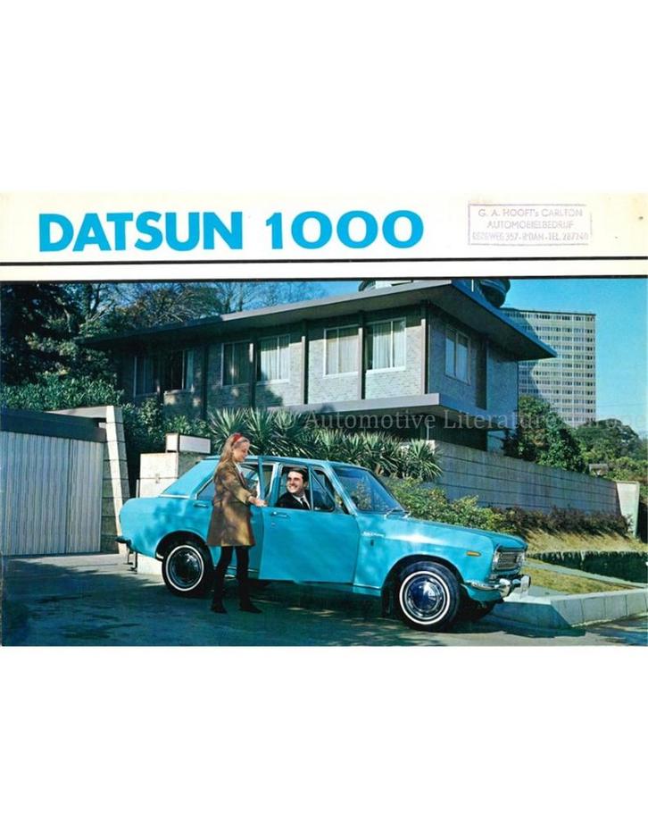 1968 DATSUN 1000 BROCHURE NEDERLANDS, Boeken, Auto's | Folders en Tijdschriften, Nissan