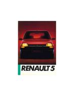 1985 RENAULT 5 BROCHURE DUITS, Nieuw, Author, Renault