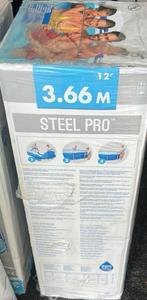 Bestway Steel Pro 3,66, Ophalen, 80 tot 120 cm, Opzetzwembad, 200 tot 400 cm