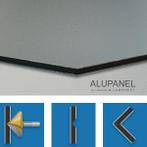 GEOMETRISCH PATROON IJSGRIJS  ACPXL - Aluminium Composiet