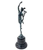 sculptuur, Mercury after Giambologna - 43 cm - Brons, Antiek en Kunst