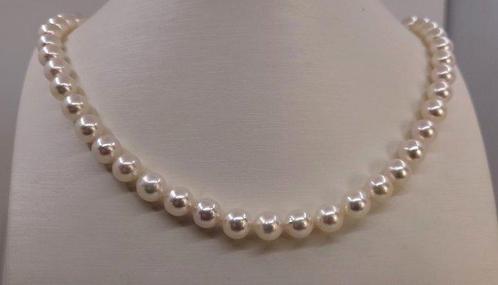 Halsketting ALGT-gecertificeerde Akoya-parels - 8,0x8,5 mm, Sieraden, Tassen en Uiterlijk, Kettingen