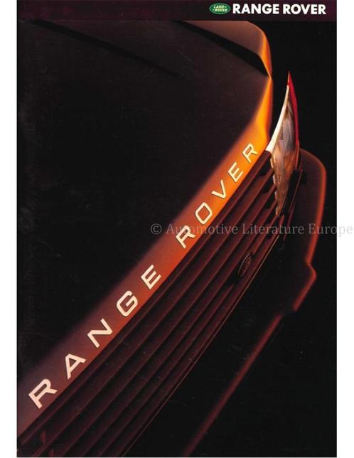 1996 RANGE ROVER BROCHURE ENGELS, Boeken, Auto's | Folders en Tijdschriften
