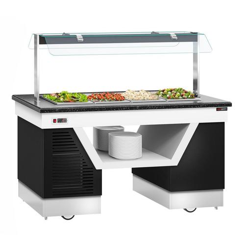 GGM Gastro | Koud buffet toonbank BELFAST - 1600mm - met |, Witgoed en Apparatuur, Koelkasten en IJskasten, 140 tot 160 cm, Verzenden