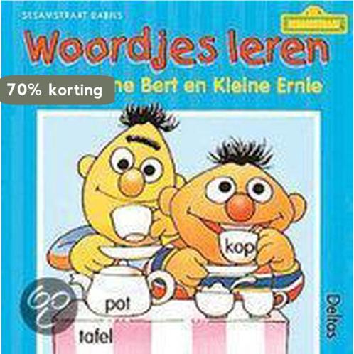 Woordjes leren met kleine Bert en kleine Ernie / Sesamstraat, Boeken, Kinderboeken | Baby's en Peuters, Gelezen, Verzenden