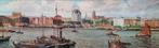 Henk Welthers (1885-1947) - Panoramic view of Rotterdam with, Antiek en Kunst