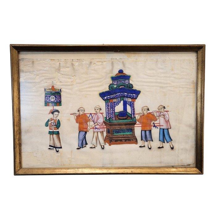Procesión - Onbekende kunstenaar - China - Qing Dynastie, Antiek en Kunst, Antiek | Overige Antiek