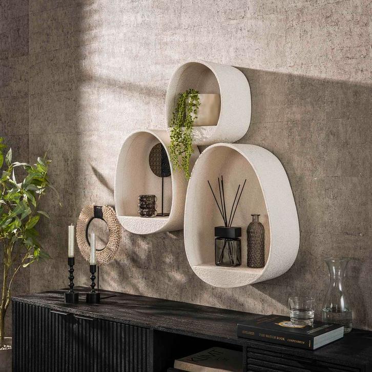 Wandschap set Jop druppelvormig, Huis en Inrichting, Woonaccessoires | Wandplanken en Boekenplanken, Verzenden