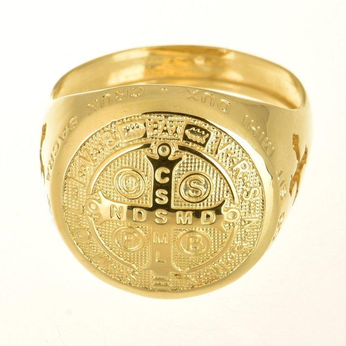 Ring - 14 karaat Geel goud, Sieraden, Tassen en Uiterlijk, Ringen