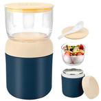 My Green Deal-Lunchbeker to go - 700 ML - Blauw - Geschikt v, Huis en Inrichting, Keuken | Tupperware, Verzenden, Nieuw, Blauw