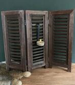 Raam Shutter – 3 Luik – 52cm – Bruin, Huis en Inrichting, Verzenden, Nieuw