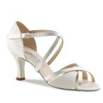 July wit satijnen Bruidsschoenen met suede zool - Dansschoen, Verzenden, Nieuw