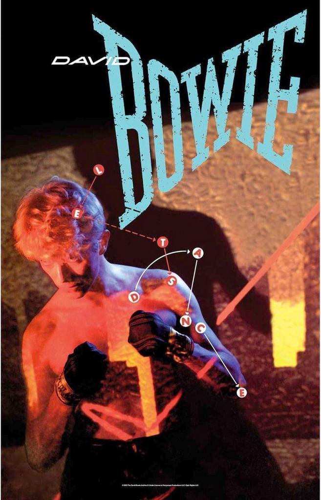 David Bowie - Lets Dance Textielposter officiële merchandise, Verzamelen, Muziek, Artiesten en Beroemdheden, Poster, Artwork of Schilderij