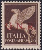 Guardia Nazionale Repubblicana 1944 - Luchtpost Pegaso 50 c., Gestempeld