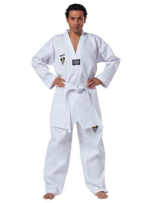 KWON Taekwondo Pak / Dobok Starfighter witte V-hals, Sport en Fitness, Vechtsporten en Zelfverdediging, Nieuw, Ophalen of Verzenden