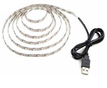 USB ledstrip - WARM WIT - 1 meter - 60L/m beschikbaar voor biedingen