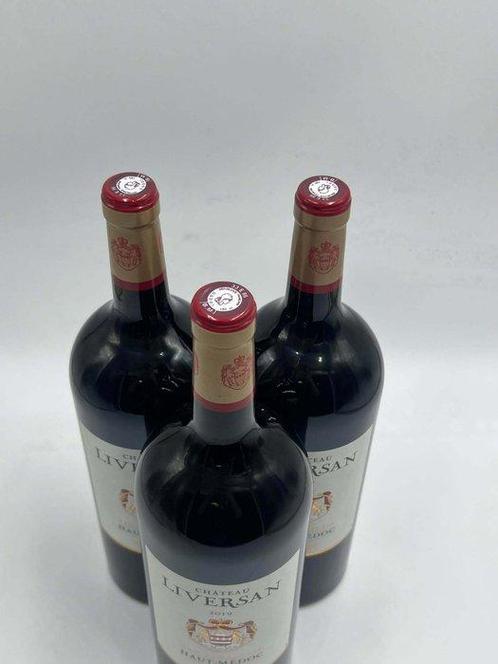 2019 Château Liversan - Haut-Médoc Cru Bourgeois - 3 Magnums, Verzamelen, Wijnen