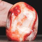 Schitterende Carneool met Kristallen Kwarts - Hoogte: 135, Verzamelen, Mineralen en Fossielen
