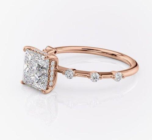 Zonder Minimumprijs - Verlovingsring - 18 karaat Roségoud -, Sieraden, Tassen en Uiterlijk, Antieke sieraden