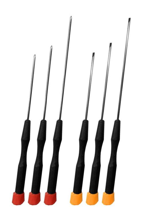Set van 6 extra lange precisie schroevendraaiers, Doe-het-zelf en Verbouw, Gereedschap | Handgereedschap, Nieuw, Ophalen of Verzenden