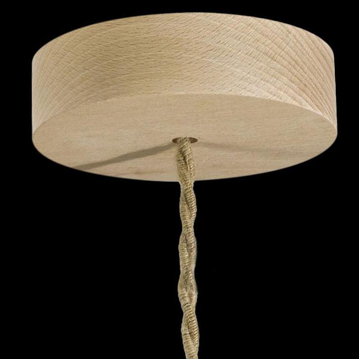 Plafondkap Hout 1 uitgang, Huis en Inrichting, Lampen | Losse lampen, Ophalen of Verzenden