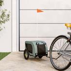 vidaXL Hondenfietstrailer oxford stof en ijzer grijs en, Verzenden, Nieuw
