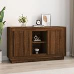 vidaXL Dressoir 102x35x60 cm bewerkt hout bruin eikenkleur, 100 tot 150 cm, Verzenden, Nieuw, 25 tot 50 cm