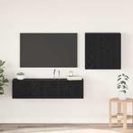 vidaXL Tv-meubelset 4 pcs Zwart eiken 120 x 30 x 30 cm, Huis en Inrichting, Kasten | Televisiemeubels, Verzenden, Nieuw, 100 tot 150 cm