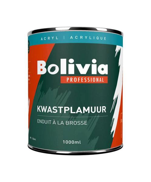 Bolivia Aqua Kwastplamuur 1 Liter, Doe-het-zelf en Verbouw, Verf, Beits en Lak, Nieuw, Ophalen of Verzenden