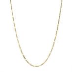 Gouden figaro collier 50.5 cm 14 karaat, Verzenden, Zo goed als nieuw, Goud, Goud