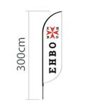 Proflag Beachflag Convex S-60 x 240 cm - Ehbo - Vlag Los, Ophalen of Verzenden, Nieuw