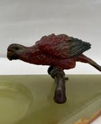 Vienna foundry - sculptuur, Parrot on the branch - 5 cm -, Antiek en Kunst, Antiek | Keramiek en Aardewerk