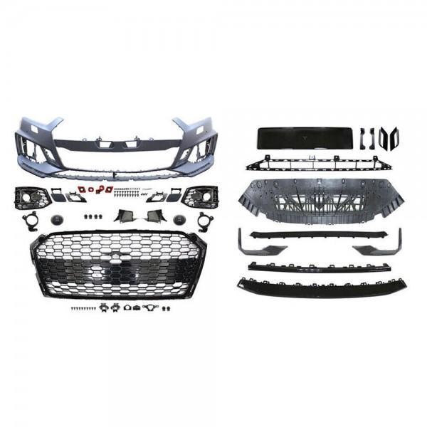 Voorbumper Audi A5 5F 16-19 RS5 Look incl. grillen Zwart, Auto-onderdelen, Carrosserie en Plaatwerk, Ophalen of Verzenden