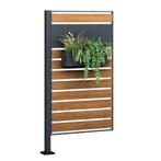 Moderne tuinpaneel - 83x150 cm - antraciet houtlook voor..., Ophalen of Verzenden, Nieuw
