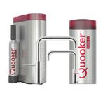 €2396 QUOOKER COMBI NORDIC SQUARE TWINTAPS RVS + CUBE - 22N, Huis en Inrichting, Ophalen of Verzenden, Nieuw