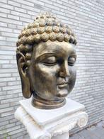 Beeld, garden statue XXL buddha head - 55 cm - polyresin