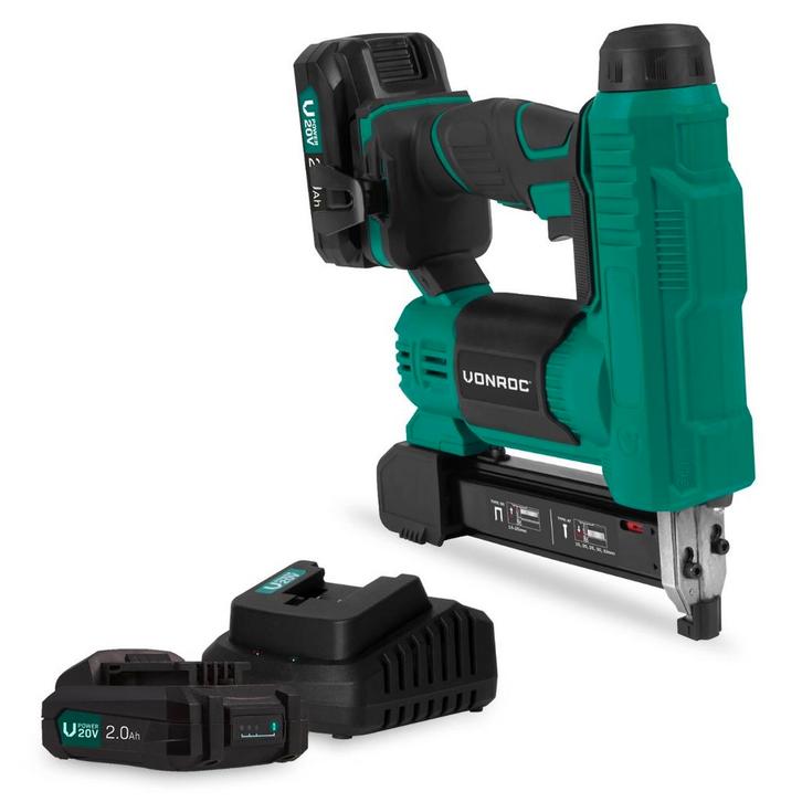 Accu tacker 20V – 2.0Ah - Incl. spijkers en nieten | Incl. 2, Doe-het-zelf en Verbouw, Gereedschap | Handgereedschap, Nieuw, Verzenden