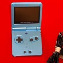 Game Boy Advance SP AGS-101 Surf Blue - Nette Staat - iDEAL! beschikbaar voor biedingen