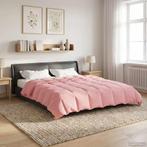 vidaXL Zomer Dekbed Gekwilt Roze 200 x 240 cm Microfiber, Verzenden, Nieuw, Roze