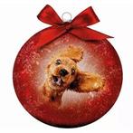 Plenty Gifts Kerstbal Frosted Gekke Hond 10CM, Nieuw, Ophalen of Verzenden