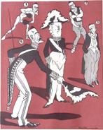 Spotprent over Piet Aalberse en de staatsbegroting (Lithos), Antiek en Kunst, Kunst | Litho's en Zeefdrukken, Verzenden
