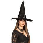 Halloween Heksen Hoed Zwart, Verzenden, Nieuw