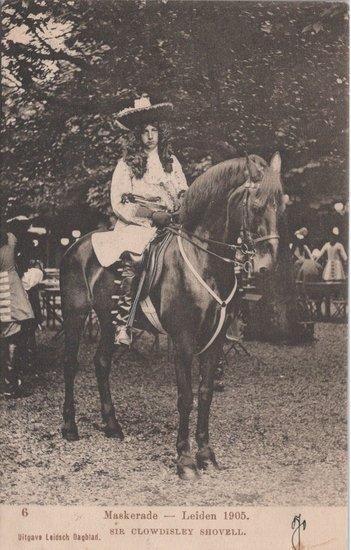 LEIDEN - Maskerade 1905. Sir Clowdisley Shovell, Verzamelen, Ansichtkaarten | Nederland, Verzenden