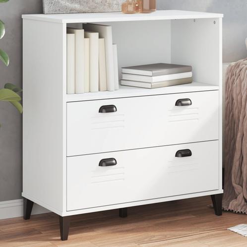 vidaXL Boekenkast VIKEN 80x40x90 cm bewerkt hout wit, Huis en Inrichting, Kasten | Boekenkasten, Nieuw, Overige houtsoorten, Verzenden