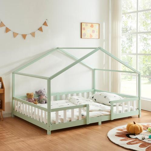 Kinderbed Treviolo met uitvalbeveiliging 120x200 cm mint [en, Huis en Inrichting, Slaapkamer | Bedden, Nieuw, Verzenden