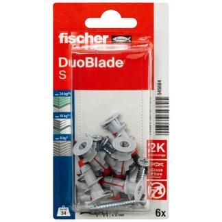 Gipsplaatplug met schroef | Fischer DuoBlade | 6 stuks, Doe-het-zelf en Verbouw, IJzerwaren en Bevestigingsmiddelen, Nieuw, Verzenden